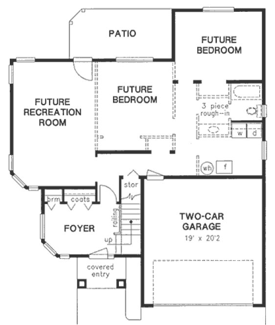 Basement Plan for House Plan #139129