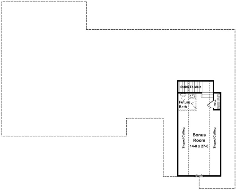 Attic Plan for House Plan #218122
