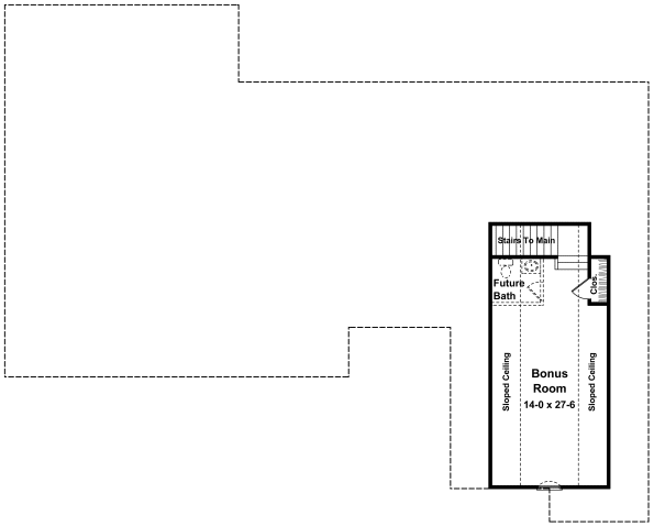 Attic Plan for House Plan #218122