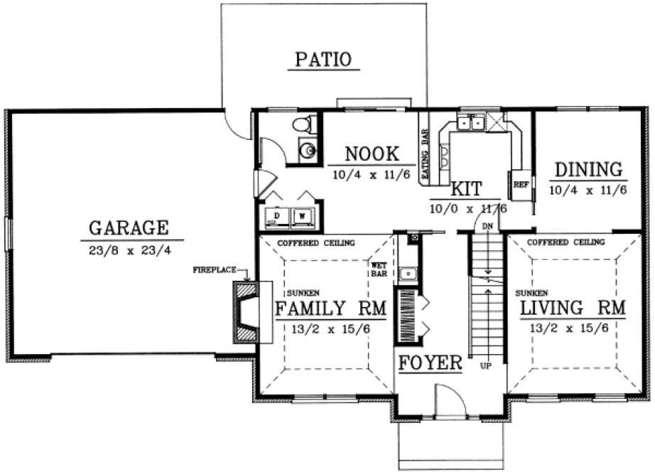 Main Floor Plan for House Plan #235027