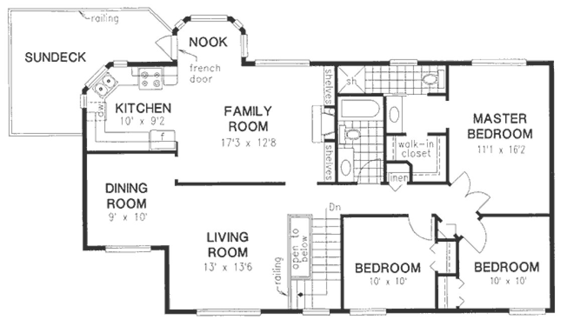 Main Floor Plan for House Plan #130229