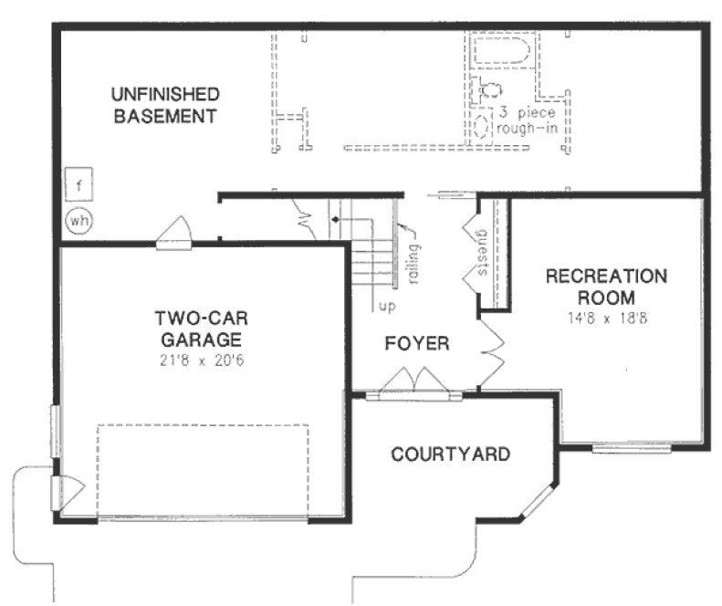 Basement Plan for House Plan #130329
