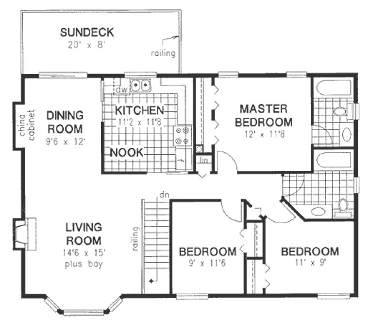 Main Floor Plan for House Plan #131329