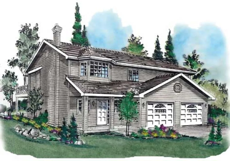 Full Rendering for House Plan #131329