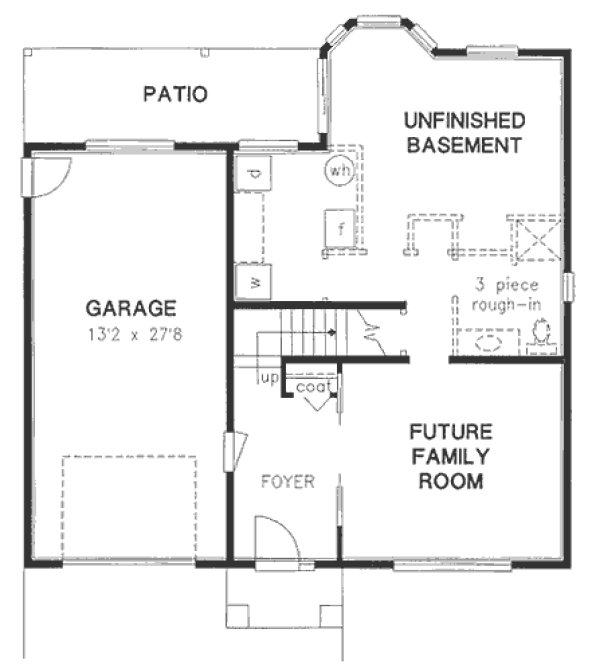 Basement Plan for House Plan #132329