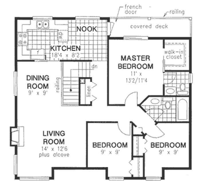 Main Floor Plan for House Plan #133329