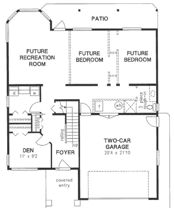 Basement Plan for House Plan #132429