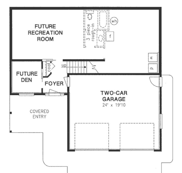 Basement Plan for House Plan #137629