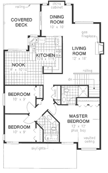 Main Floor Plan for House Plan #137039
