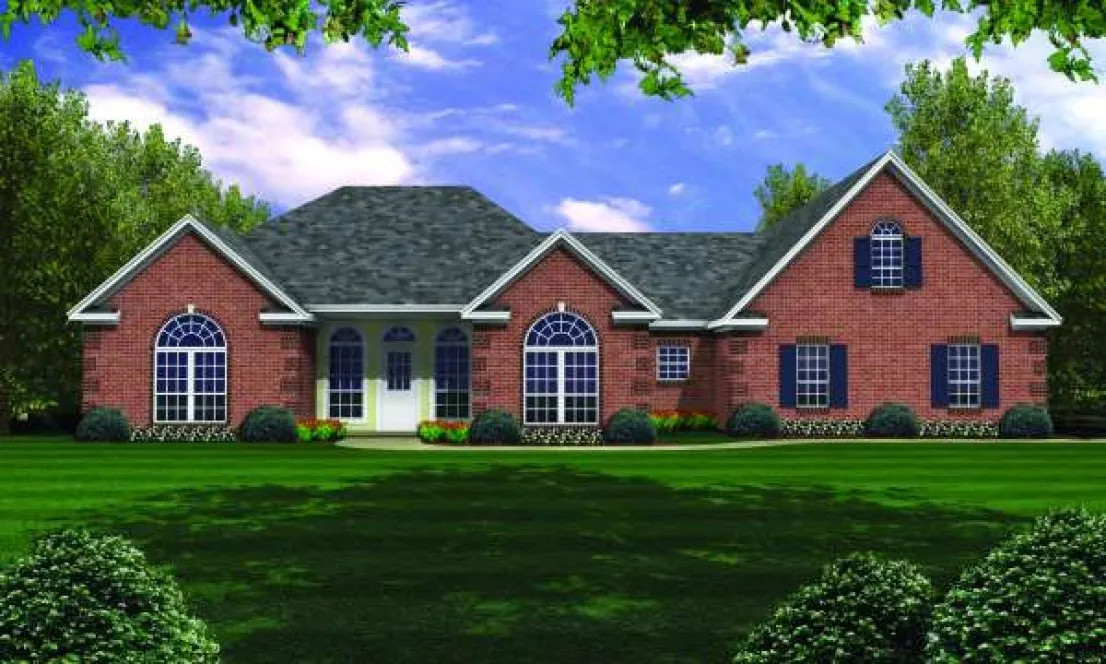 Full Rendering for House Plan #211522