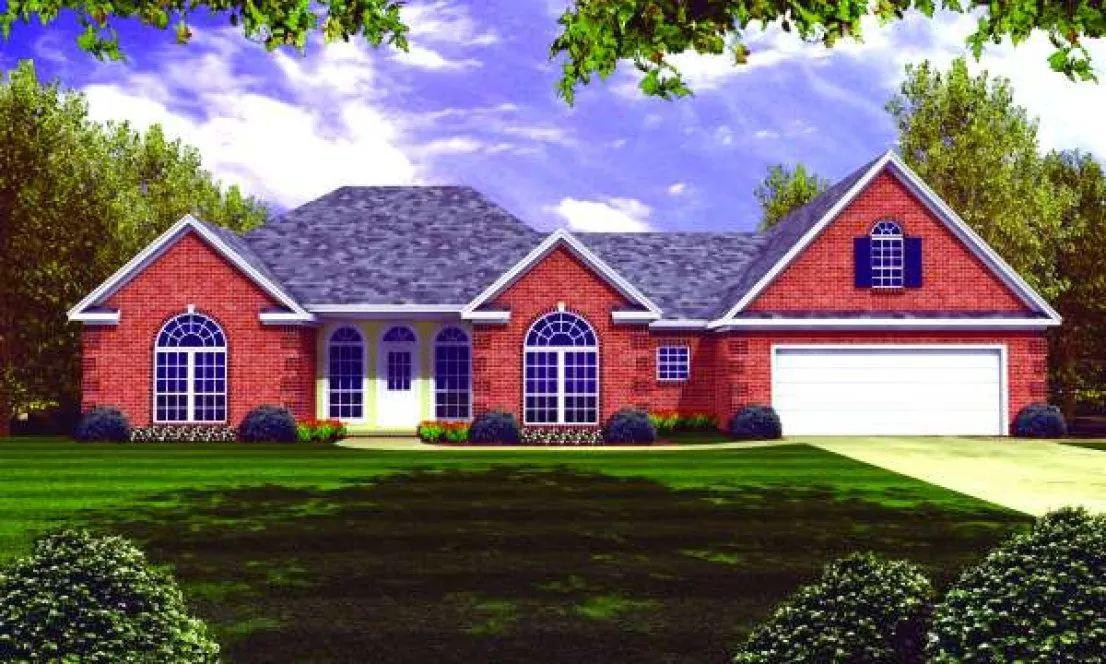 Full Rendering for House Plan #212522