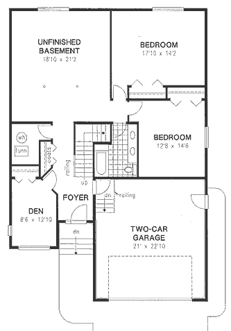 Basement Plan for House Plan #137139