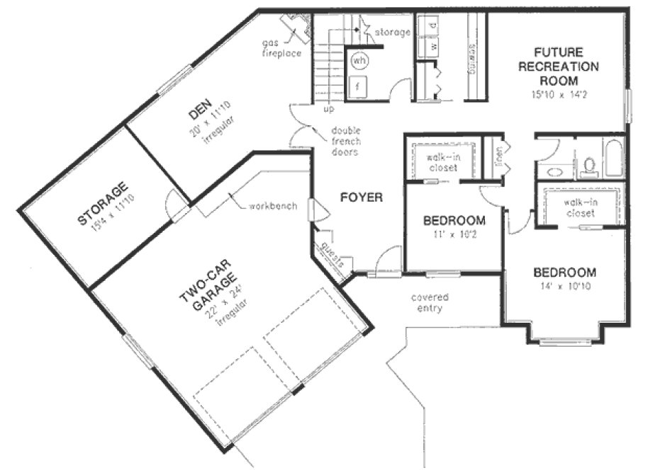 Basement Plan for House Plan #133339