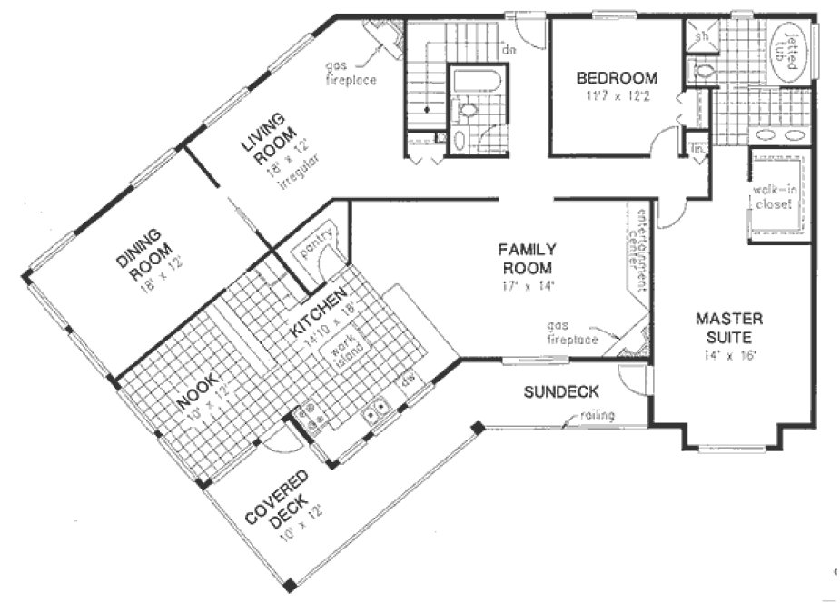 Main Floor Plan for House Plan #133339