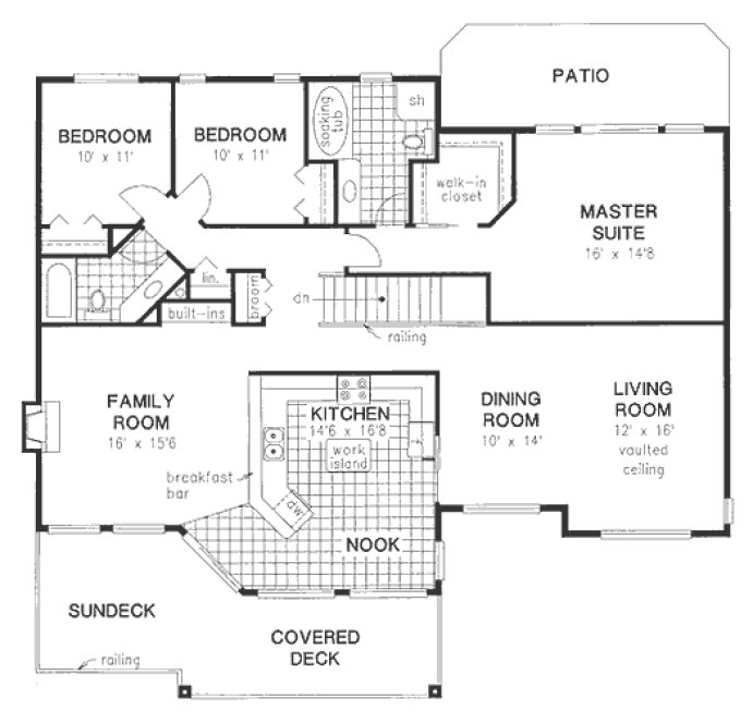 Main Floor Plan for House Plan #132439
