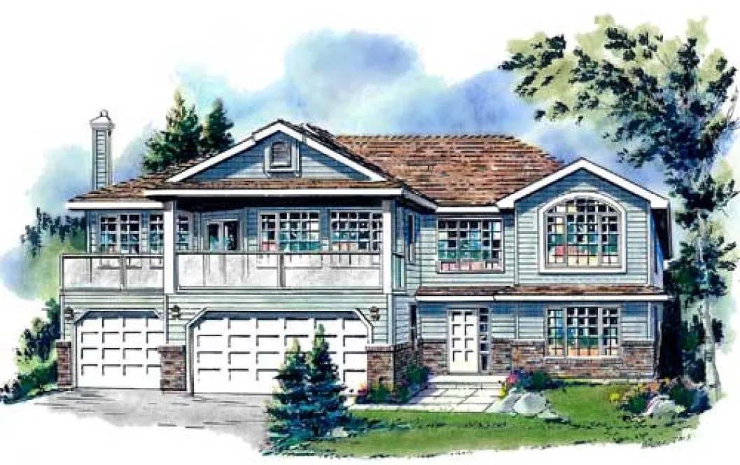 Full Rendering for House Plan #132439