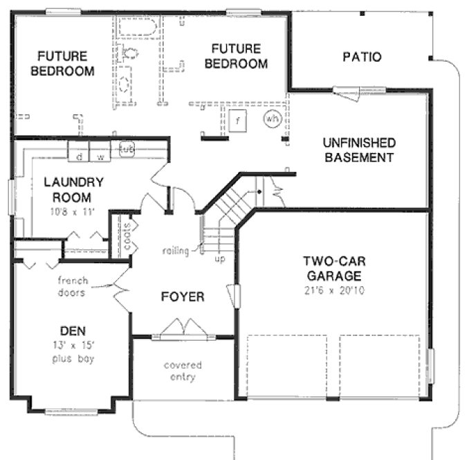 Basement Plan for House Plan #130449