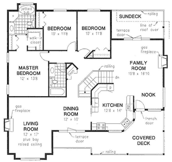 Main Floor Plan for House Plan #130449