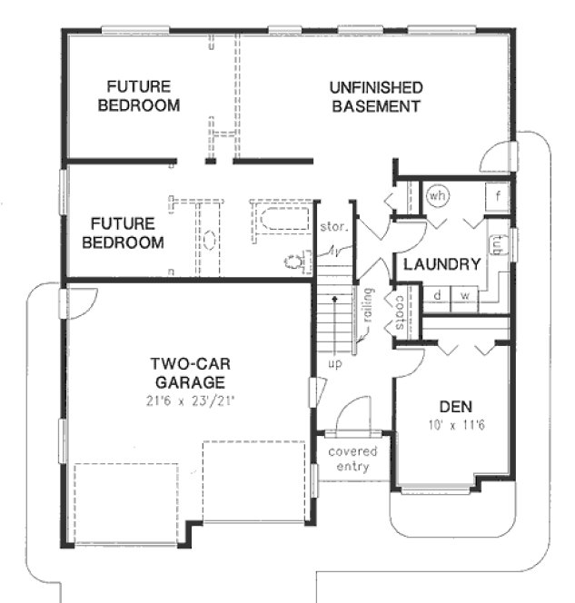 Basement Plan for House Plan #131449