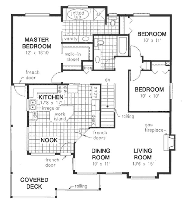 Main Floor Plan for House Plan #131449