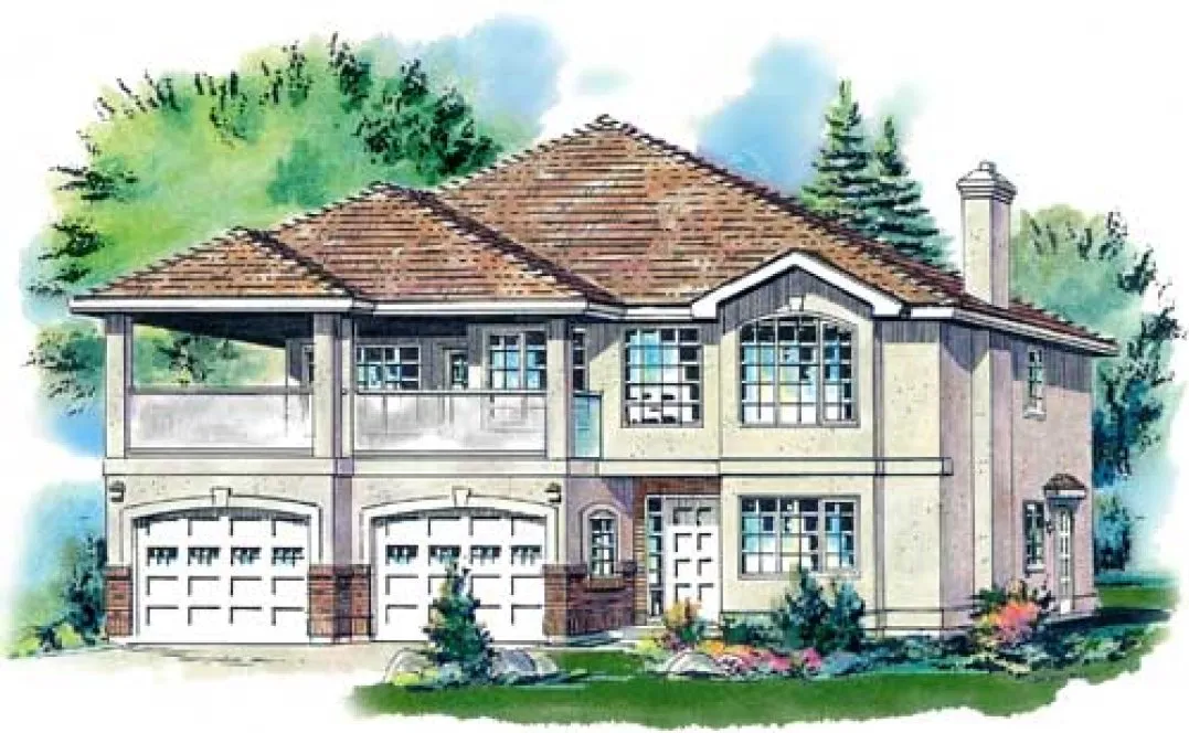 Full Rendering for House Plan #131449