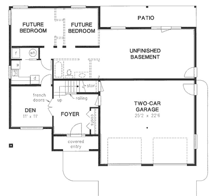 Basement Plan for House Plan #132449