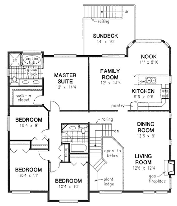 Main Floor Plan for House Plan #130259