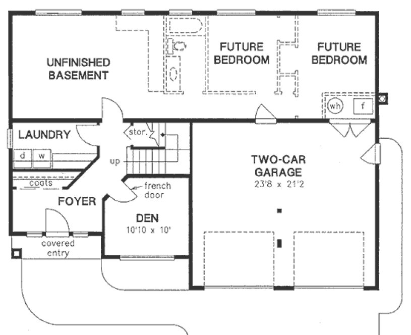 Basement Plan for House Plan #138259