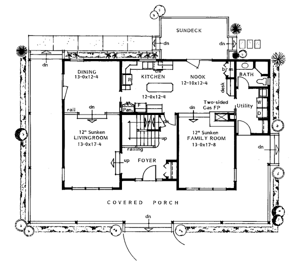 Main Floor Plan for House Plan #224201