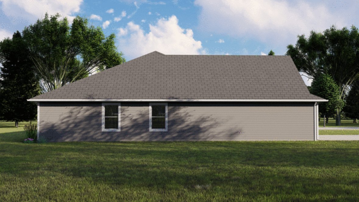 Left Elevation for House Plan #750822