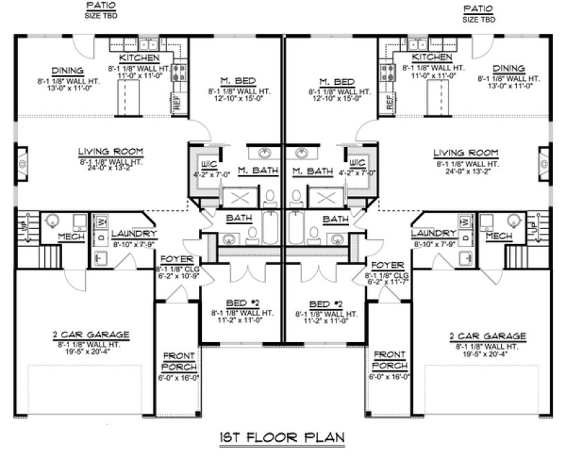 Main Floor Plan for House Plan #750822