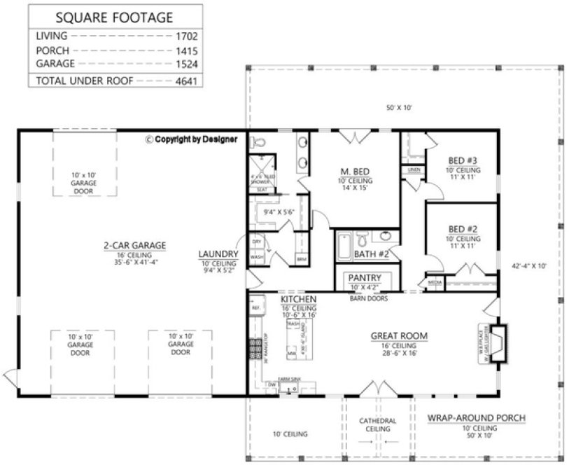 Main Floor Plan for House Plan #902071