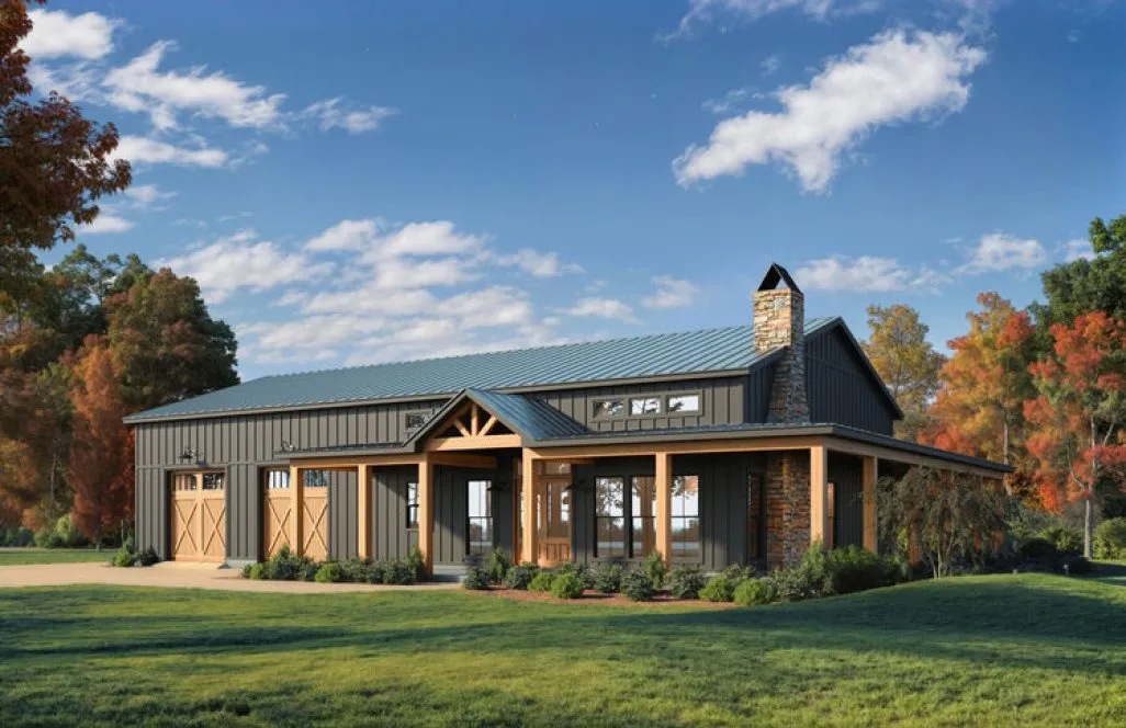 Full Rendering for House Plan #902071