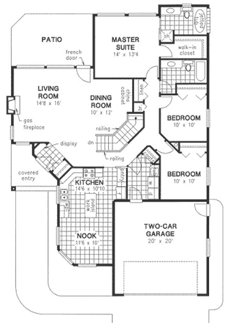 Main Floor Plan for House Plan #132113