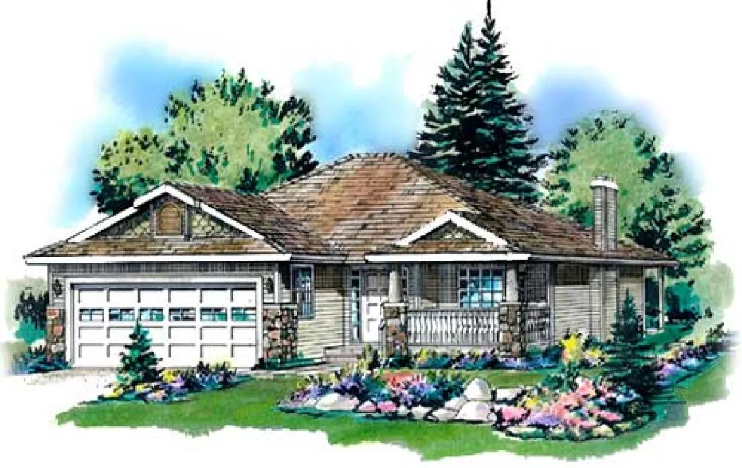 Full Rendering for House Plan #133213