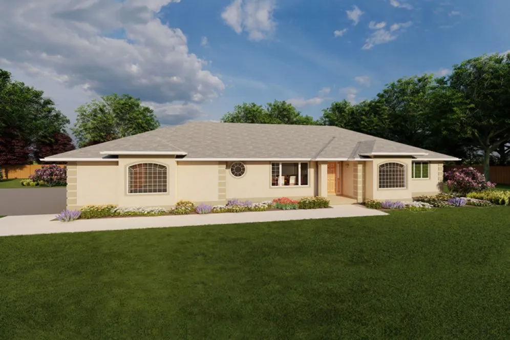 Full Rendering for House Plan #201170