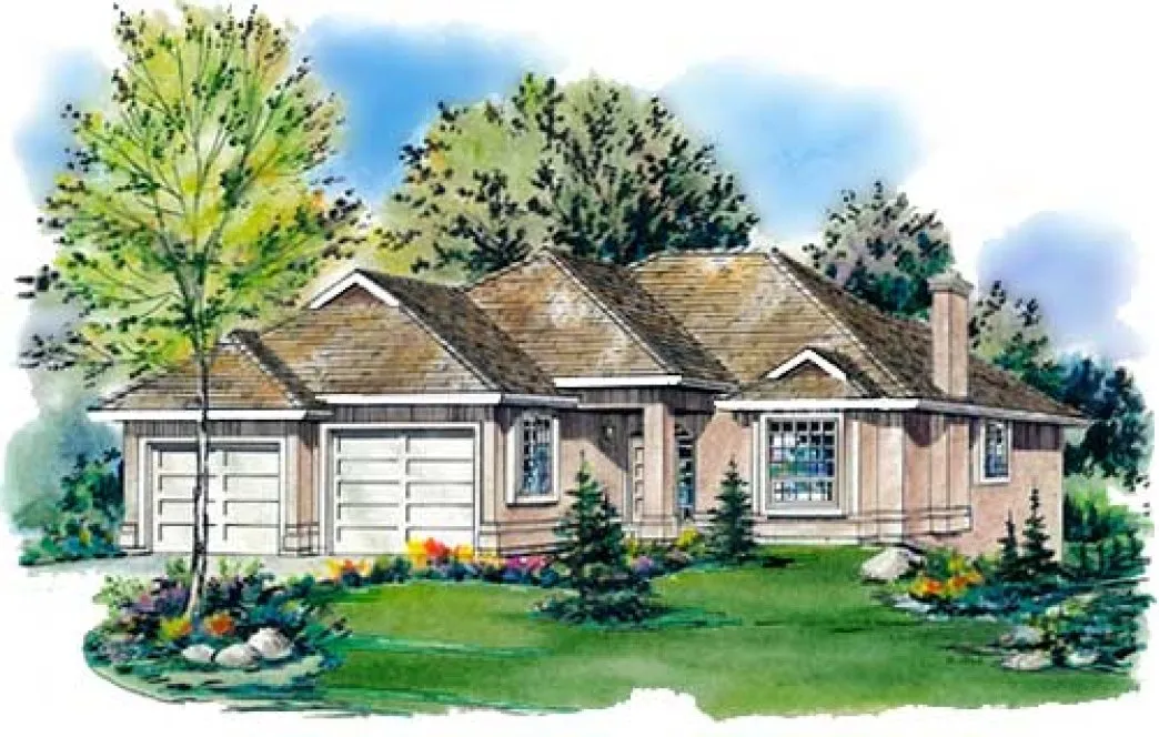 Full Rendering for House Plan #133313