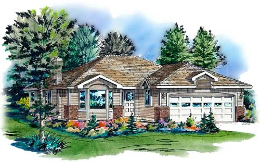 Full Rendering for House Plan #136413