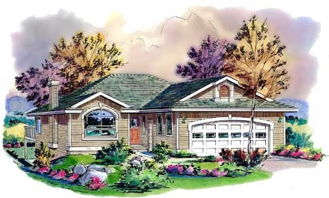 Full Rendering for House Plan #139413