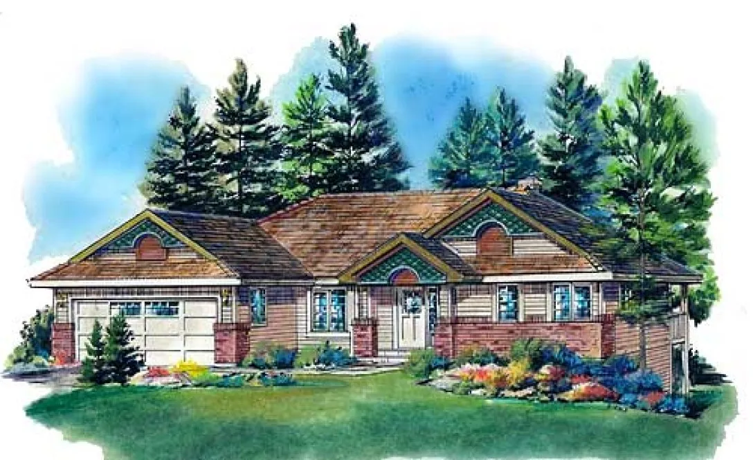 Full Rendering for House Plan #137024