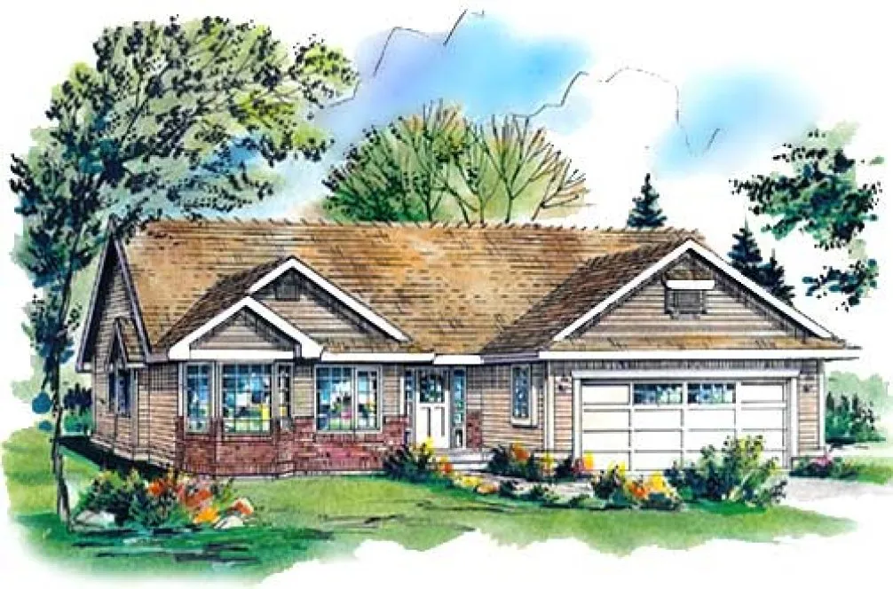 Full Rendering for House Plan #131124