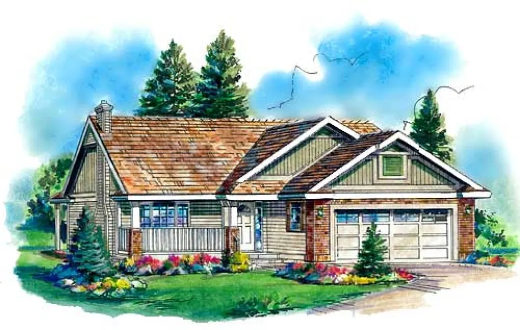 Full Rendering for House Plan #135124