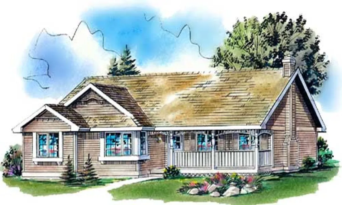 Full Rendering for House Plan #137124