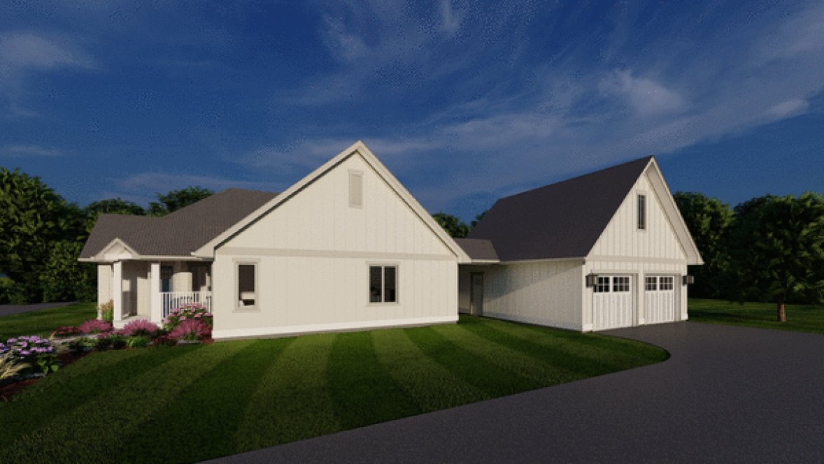 Right Elevation for House Plan #201616