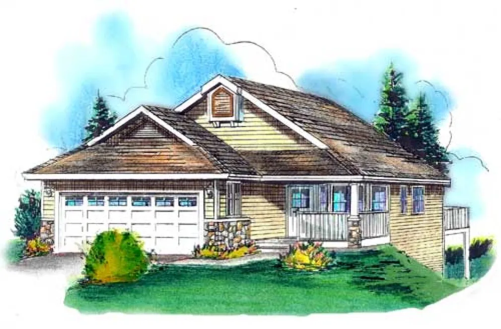 Full Rendering for House Plan #138154