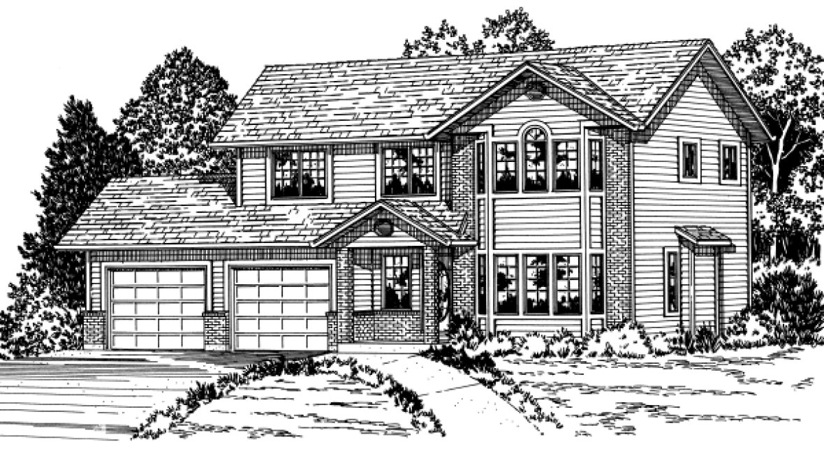 Full Rendering for House Plan #224204