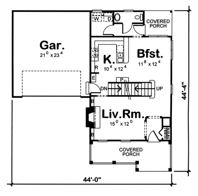 Main Floor Plan for House Plan #702941