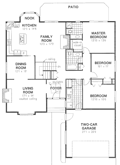 Main Floor Plan for House Plan #132598