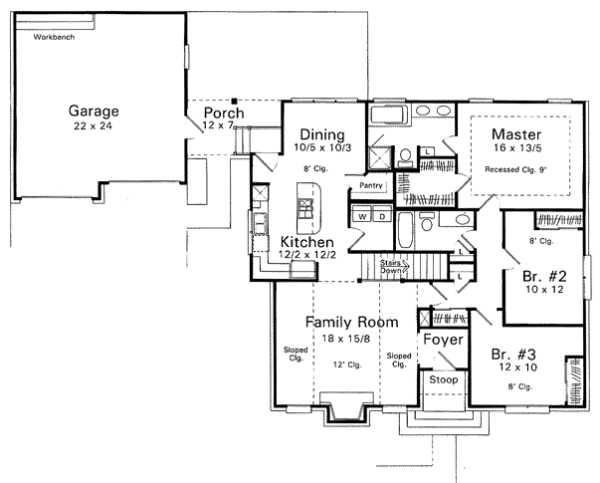 Main Floor Plan for House Plan #112651