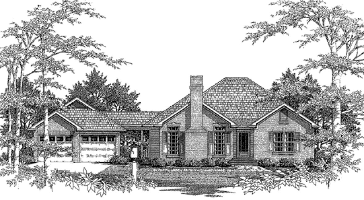Full Rendering for House Plan #112651